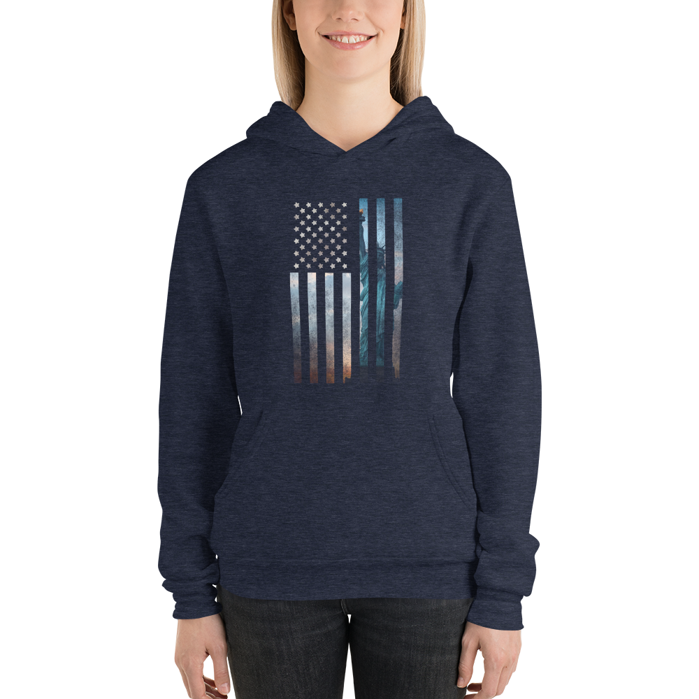 Liberty Rugged Flag Unisex hoodie