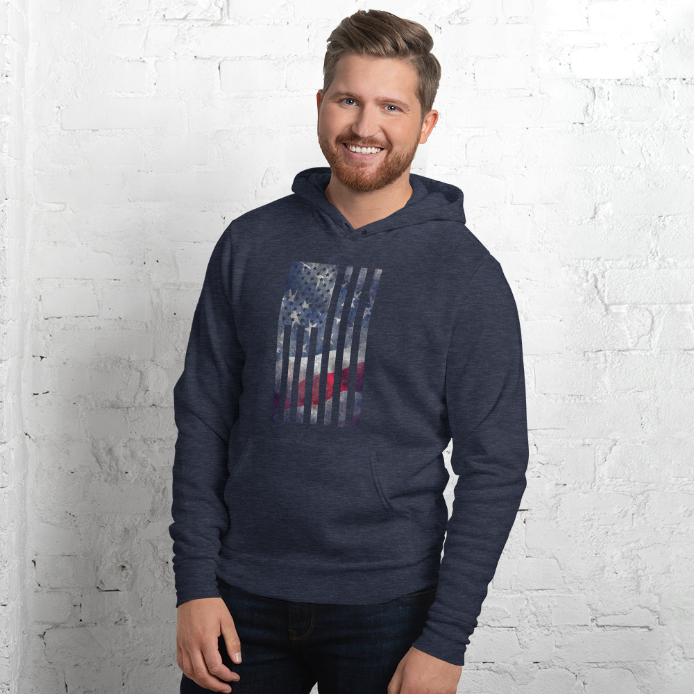 Rugged Flag Unisex hoodie