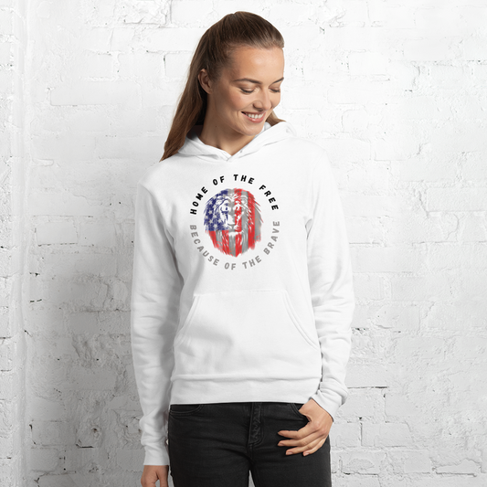 Patriotic Lion Unisex hoodie