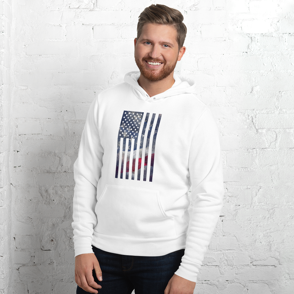 Rugged Flag Unisex hoodie