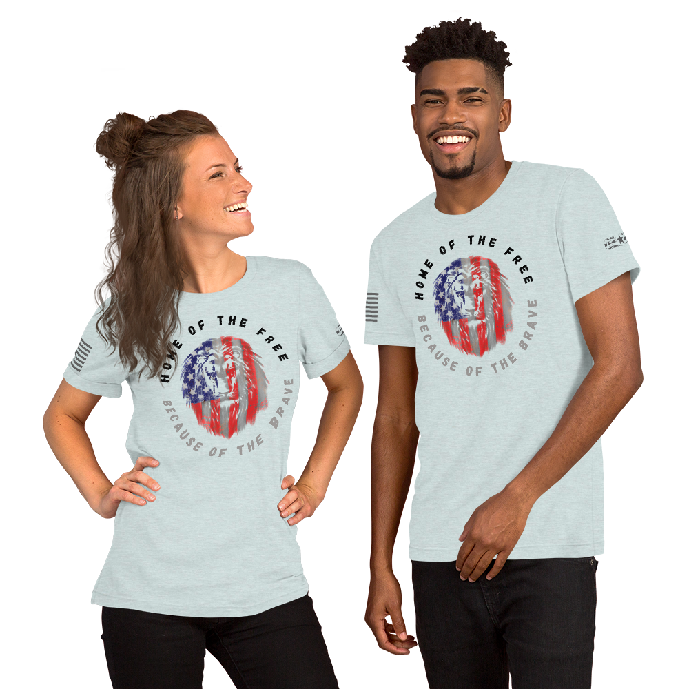 Patriotic Lion Unisex t-shirt
