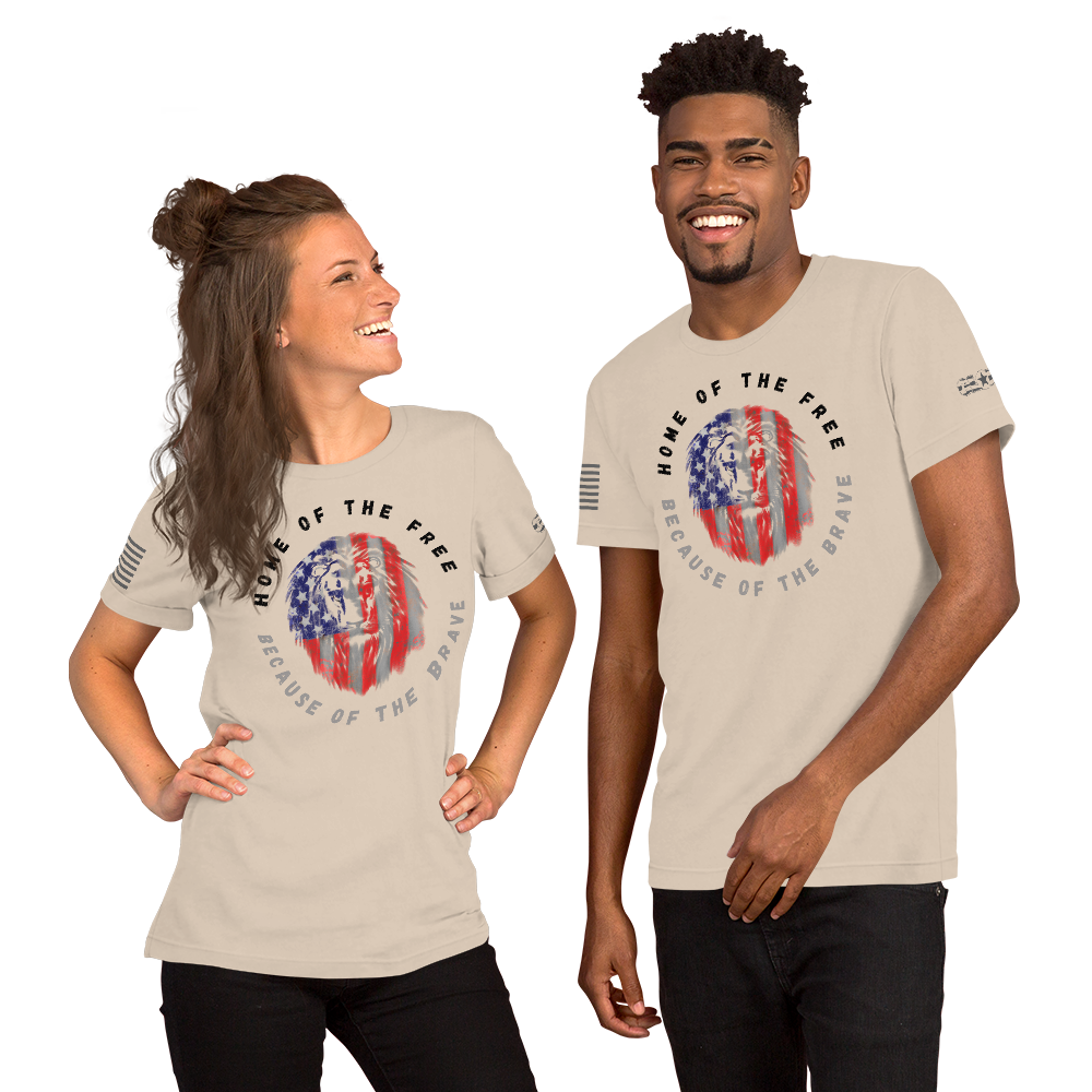 Patriotic Lion Unisex t-shirt