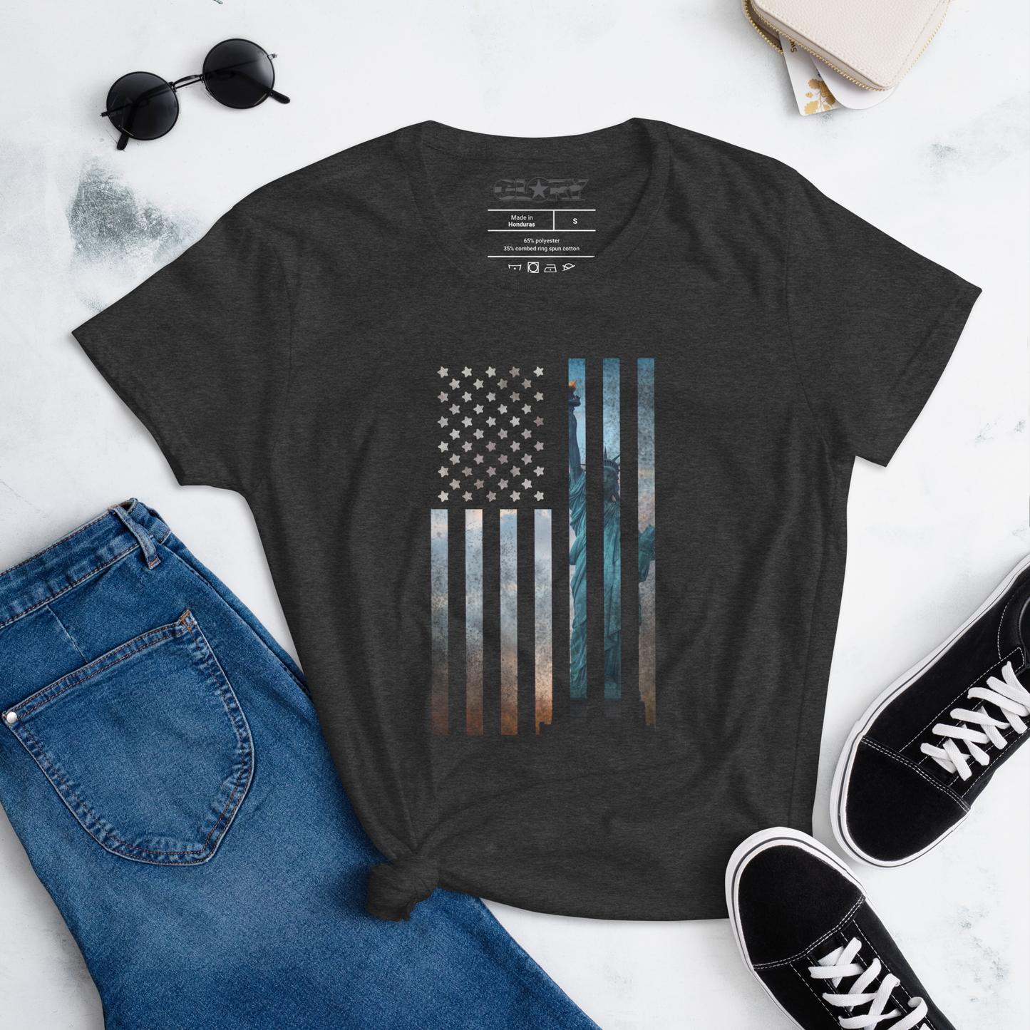 Liberty Rugged Flag Women's short sleeve t-shirt