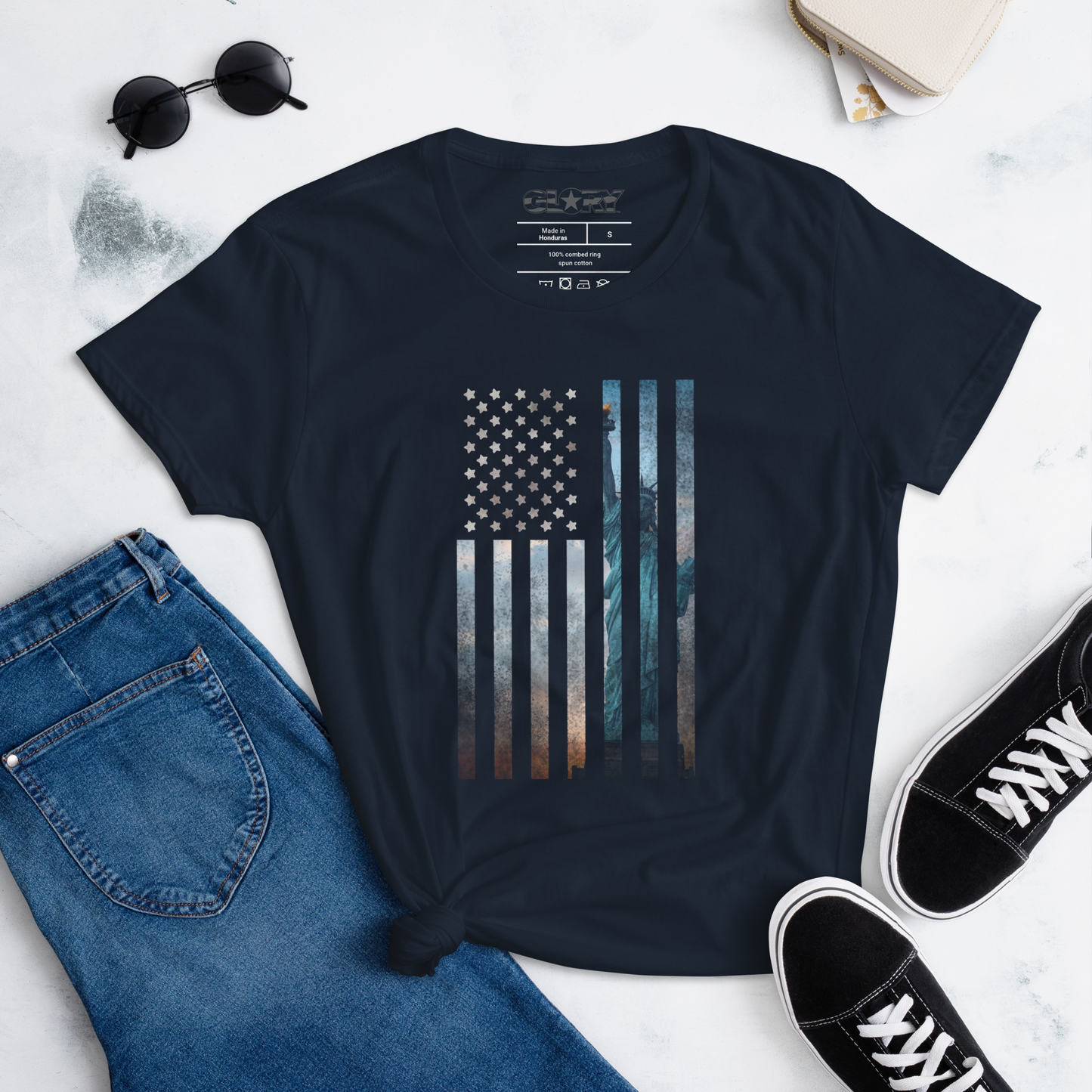 Liberty Rugged Flag Women's short sleeve t-shirt