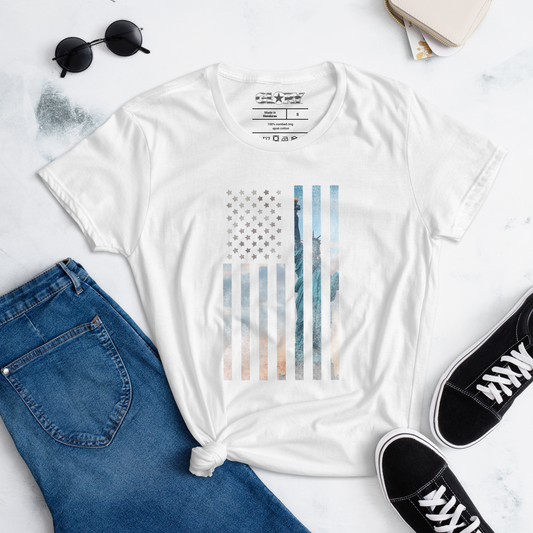 Liberty Rugged Flag Women's short sleeve t-shirt