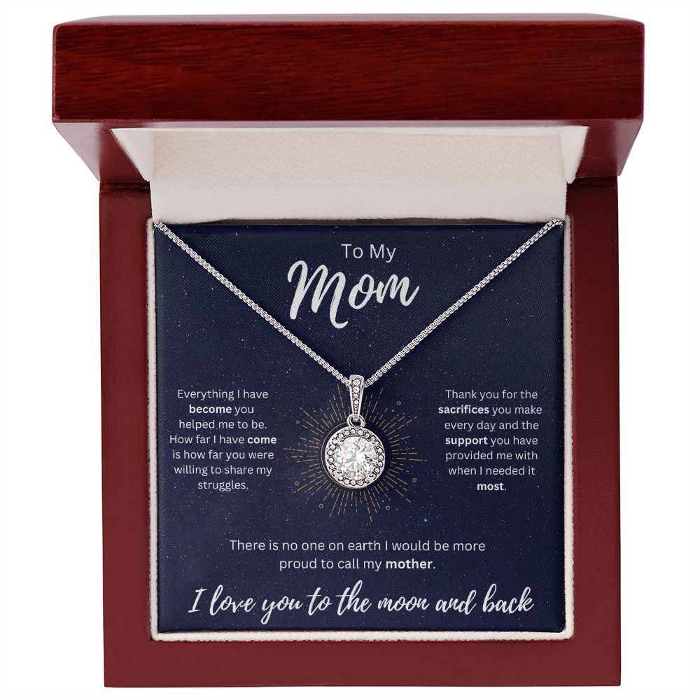 To the Moon and Back | To My Mom | Eternal Hope Necklace