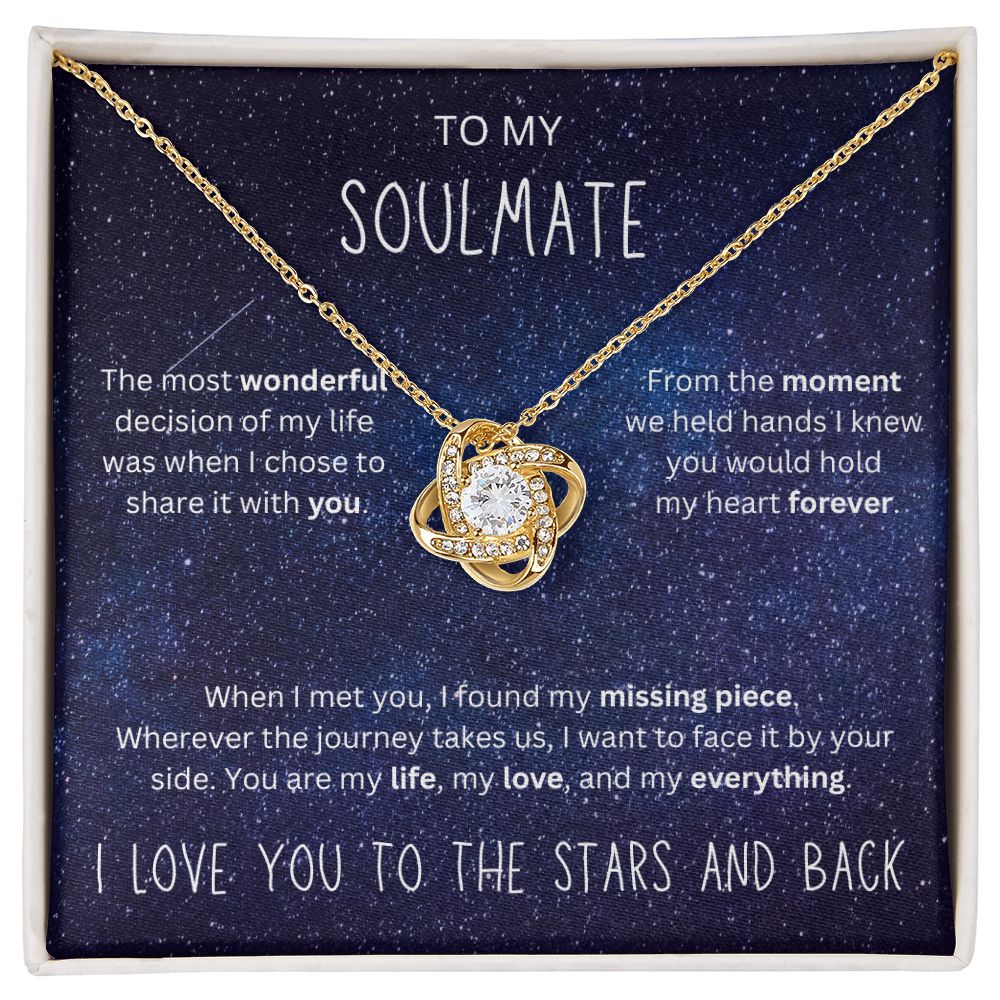 To the Stars and Back | Love Knot Necklace for Soulmate