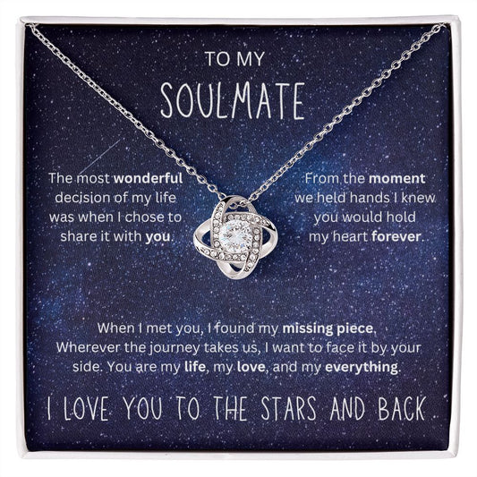 To the Stars and Back | Love Knot Necklace for Soulmate