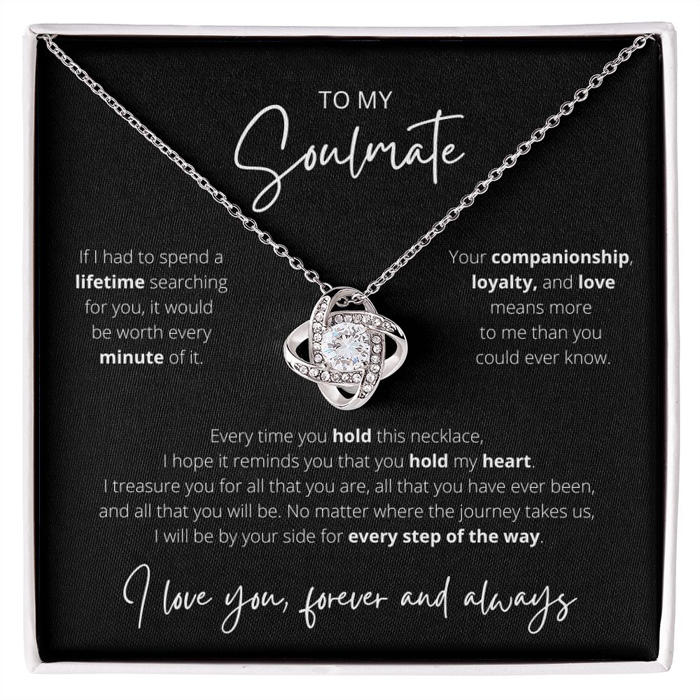 Hold My Heart - Soulmate Love Knot Necklace