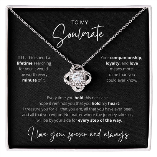 Hold My Heart - Soulmate Love Knot Necklace