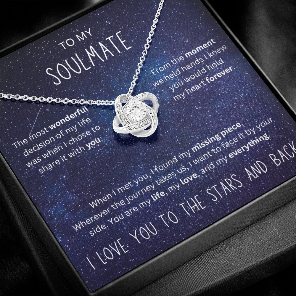 To the Stars and Back | Love Knot Necklace for Soulmate