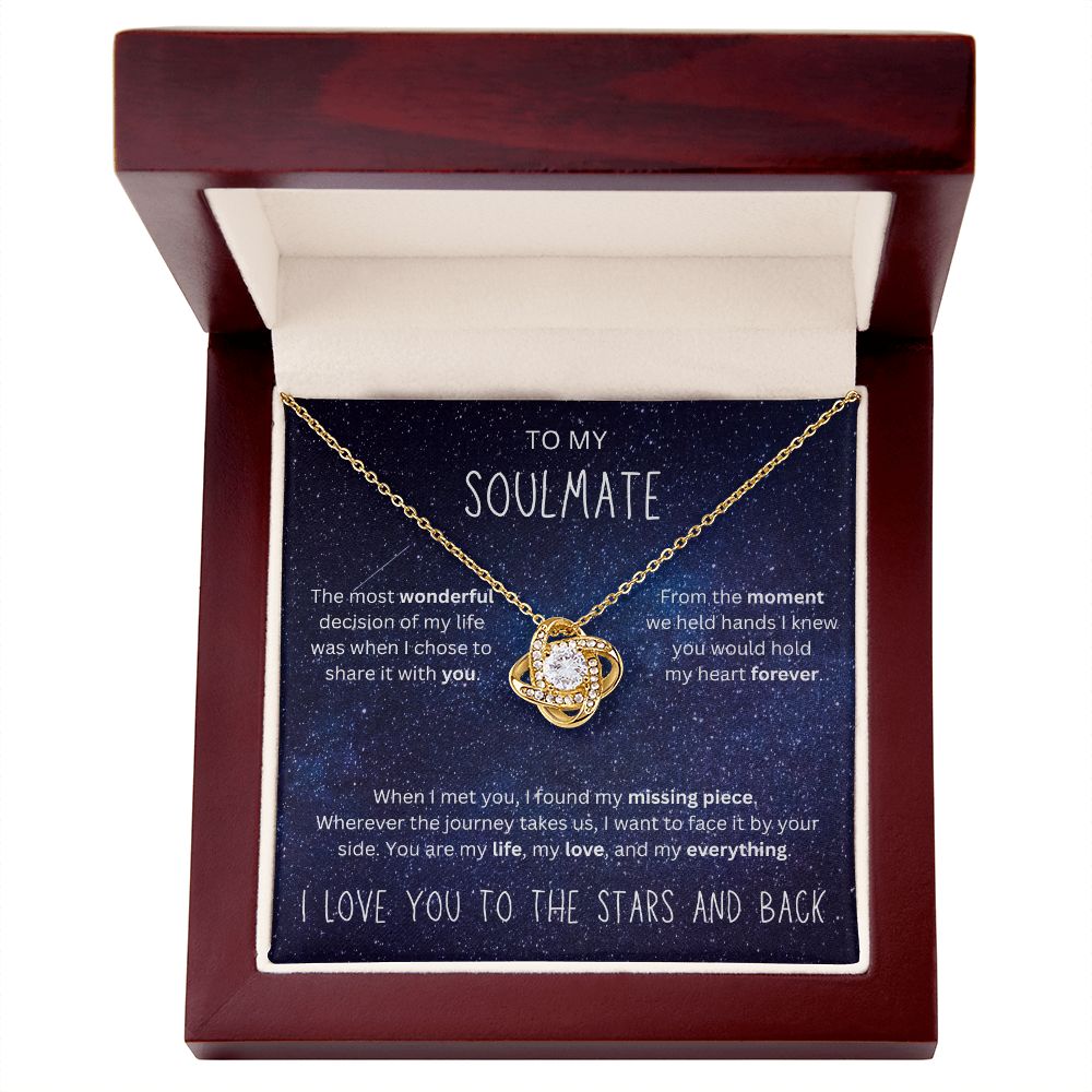 To the Stars and Back | Love Knot Necklace for Soulmate