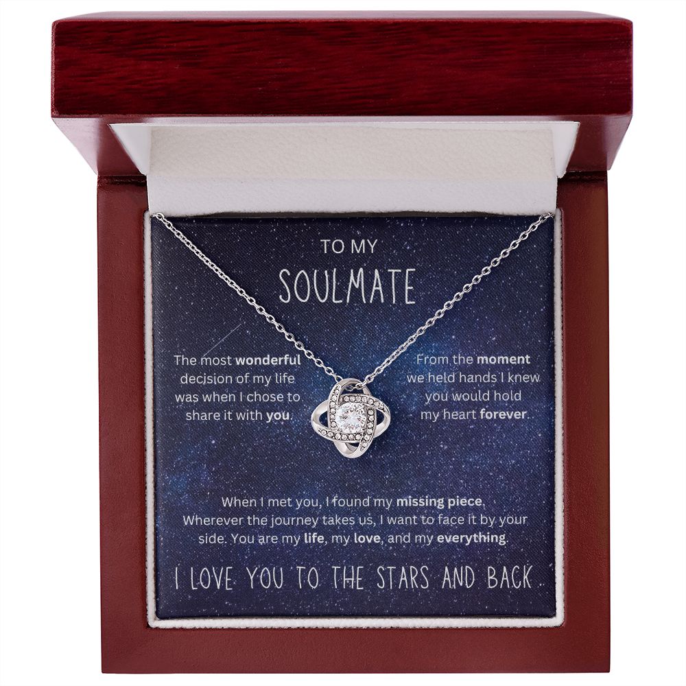 To the Stars and Back | Love Knot Necklace for Soulmate