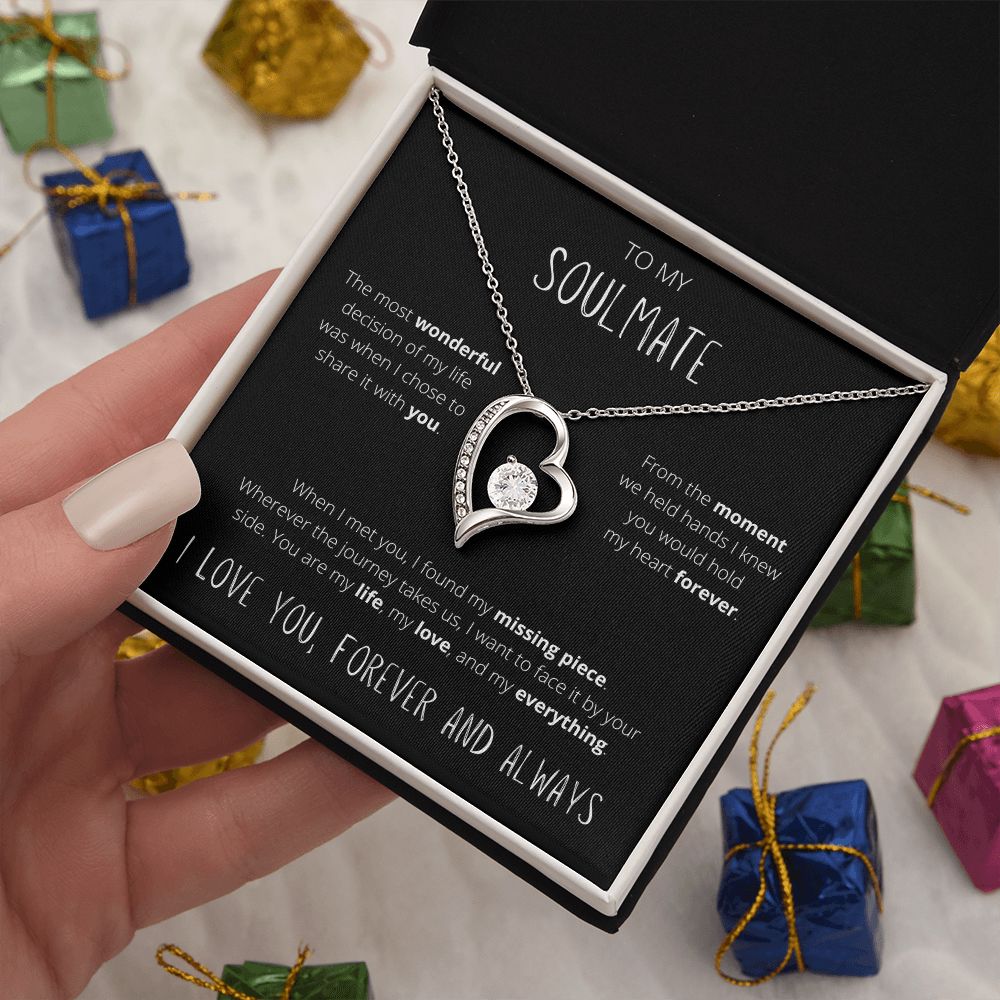Missing Piece - To My Soulmate Heart Necklace Gift