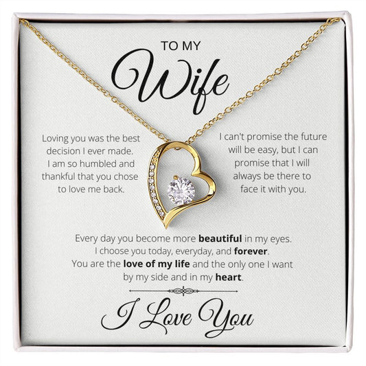 More Beautiful Every Day | To My Wife | Heart Necklace